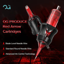 OG Red Arrow Curved Magnum (CM/RM) Tattoo Needle Cartridges 20pcs